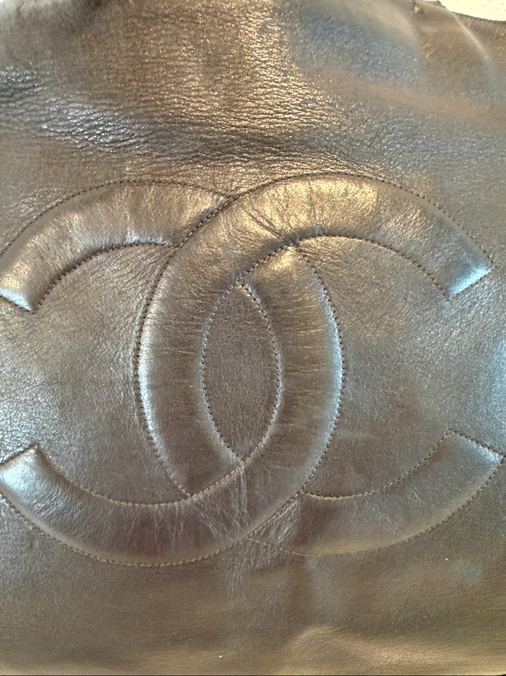 Chanel Black Leather Tote - Picture 4 of 9